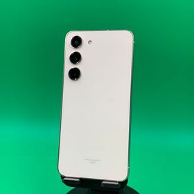 ★本体美品 Galaxy S23 256GB クリーム SIMフリー KDDI ○