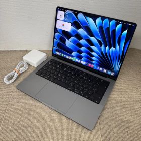 【送料無料】Apple MacBook Pro 14(2021, A2442) M1 Max / RAM 64GB / SSD 1TB / スペースグレー / 充放電回数 : 77 [MC136]