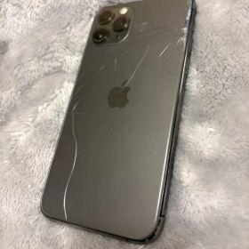 iPhone11pro 256GB 本体 スペースグレー 背面割れ SIMフリー