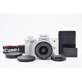 キヤノン(Canon)の美品 Canon EOS Kiss M レンズセット 充電器付 ARYM5759(ミラーレス一眼)