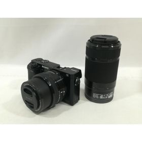 【中古】SONY α6000 ダブルズームレンズキット ILCE-6000Y ブラック【大阪本店】保証期間１ヶ月【ランクB】
