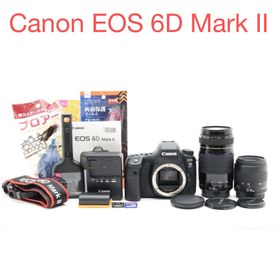 キヤノン(Canon)のCanon EOS 6D Mark II標準&望遠ダブルレンズセット(デジタル一眼)