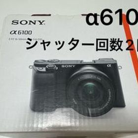 ほぼ新品ショット数.2回 α6100 ミラーレス一眼 カメラ16-50㎜セット 海外モデル
