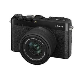 【中古】【非常に良い】富士フイルム(FUJIFILM) ミラーレスデジタルカメラ FUJIFILM X-E4 レンズキット ブラック (XC15-45) F X-E4LK-1545-B