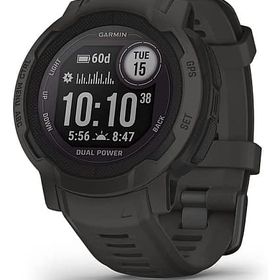 GARMIN スマートウォッチ Instinct 2 Dual Power GPS搭載 (グラファイト) [010-02627-40]（本体状態難） スマートウォッチ