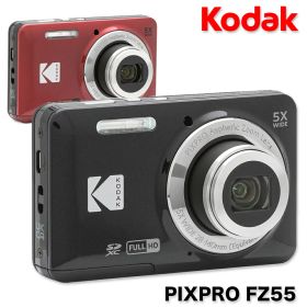 コダック PIXPRO FZ55BK2A FZ55RD2A デジカメ ブラック レッド Kodak カメラ フラッシュ付き コンパクトカメラ 新品 未開封 プレゼント ギフト デジタルカメラ 黒 赤
