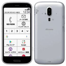 らくらくスマートフォン F-52B ホワイト【docomo版SIMフリー】 FCNT 当社3ヶ月間保証 中古 イオシス