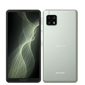 【中古】 A004SH AQUOS sense5G オリーブシルバー a004shsv8mtm