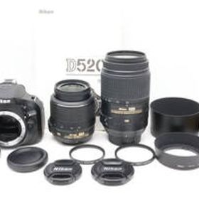 「みんカメ」2-101 Nikon ニコン D5200 ダブルズームキット 18-55mm F3.5-5.6G 55-300mm F4.5-5.6G ED デジカメ 一眼レフ 動作確認済み