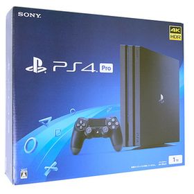 【中古】SONY プレイステーション4 Pro 1TB ジェット・ブラック CUH-7200BB01 コントローラーなし 外箱いたみ 元箱あり