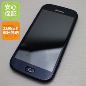 フジツウ(富士通)の新品同様 F-42A らくらくスマートフォン ネイビー M666(スマートフォン本体)