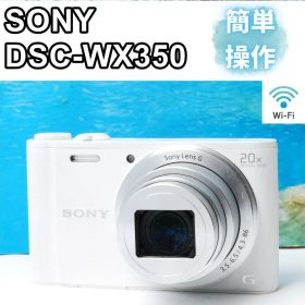 【美品】SONY DSC-WX350 ホワイト 20倍ズーム Wi-Fi