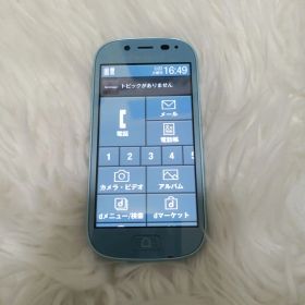 docomo F-06F らくらくスマートフォン エアーブルー 美品 初期化済