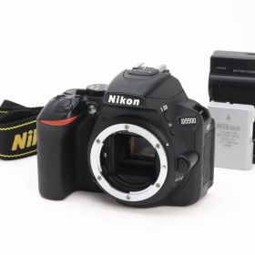 A+ (美品) Nikon ニコン D5500 ボディ ブラック シャッター回数378 初期不良返品対応 22-104