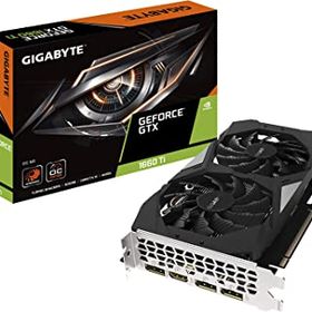【中古】【非常に良い】GIGABYTE NVIDIA GeForce GTX 1660Ti 搭載 グラフィックボード 6GB WINDFORCE 2X ファンモデル GV-N166TOC-6GD
