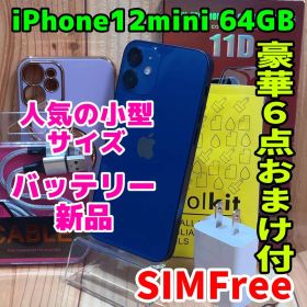 SIMフリー 本体 iPhone 12 mini 64 GB 659 ブルー
