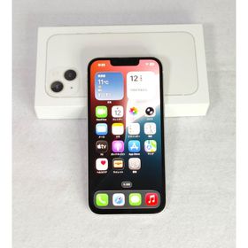 アップル(Apple)の【判定○・simフリー・バッテリー100%】iPhone13 128GBホワイト(スマートフォン本体)