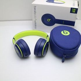 美品 Beats solo3 wireless MRRF2PA/A ポップインディゴ ワイヤレスヘッドホン Beats あすつく 土日祝発送OK
