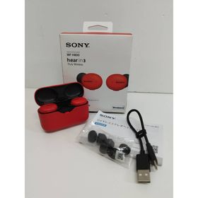 【良品】SONY h.ear in 3/WF-H800/イヤホン/レッド(ヘッドフォン/イヤフォン)
