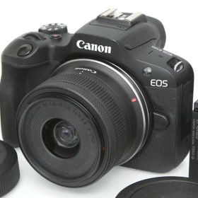 【中古】【良品】キヤノン EOS R100 RF-S18-45 IS STM レンズキット（センサー清掃済） CA01-R4568-2Q1B Canon RFマウント APS-C EVF 標準ズーム 手ブレ補正 レンズ付き セット 中古