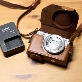 美品 Canon PowerShot G9X Mark II レザーケース付き