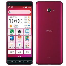 SIMフリー BASIO4 KYV47 ワインレッド 32GB