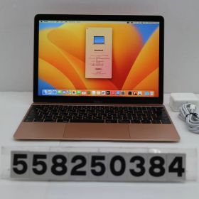 Apple MacBook Retina 12in 2017 A1534 ローズゴールド Core m3 7Y32 1.2GHz/8GB/256GB/12W/WQXGA(2304x1440) 画面キズあり【中古】【20260107】
