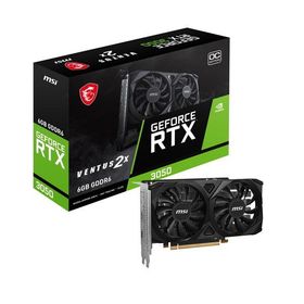 MSI GeForce RTX 3050 VENTUS 2X E 6G OC ブラック グラフィックボード