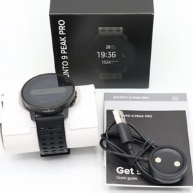 スント(SUUNTO)の【美品】SUUNTO 9 PEAK PRO ALL BLACK SS050807000 スマートウォッチ スント9 ピーク プロ オールブラック 本体(腕時計(デジタル))