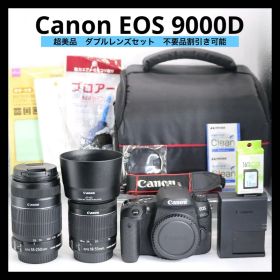 超美品 【Canon EOS 9000D ダブルレンズセット】 Wi-Fi搭載