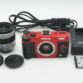 良品 PENTAX Q10 ズームレンズキット [標準ズーム 02 STANDARD ZOOM] ミラーレス一眼カメラ レッド 260305g
