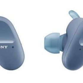 ソニー ワイヤレスノイズキャンセリングステレオヘッドセット (ブルー) [WF-SP800N-LM] ヘッドフォン