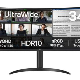 LGエレクトロニクス 34WR55QK-B 34型 LG UltraWide Monitor 3440×1440 100Hz sRGB 99% HDR アンチグレア ブラック
