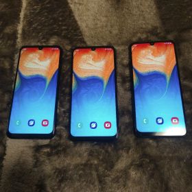 完動品 au SCV43 SAMSUNG Galaxy A30 ブラック 3台