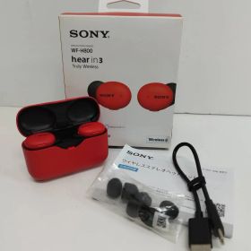 【良品】SONY h.ear in 3/WF-H800/ワイヤレスイヤホン/レッド