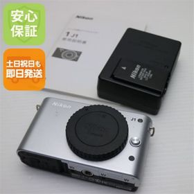 ニコン(Nikon)の超美品 Nikon 1 J1 ボディ シルバー M666(ミラーレス一眼)