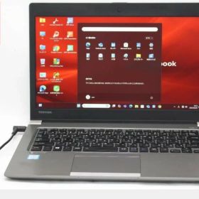 訳有 13.3インチ TOSHIBA dynabook R63M Windows11 七世代Core i5-7200U 8GB 爆速128GB-SSD 無線 Office付き Win11【中古ノートパソコン 中古パソコン 中古PC】送料無料 あす楽対応 即日発送（Windows10も対応可能 Win10）