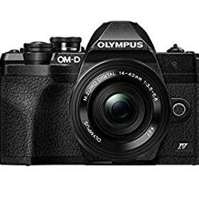 【中古】「ほぼ新品」Olympus OM-D E-M10 Mark IV ブラックボディ ブラック M.Zuiko デジタル ED 14-42mm F3.5-5.6 EZレンズキット