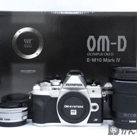 OLYMPUS オリンパス OM-D E-M10 Mark IV マーク4 EZ ダブルズームキット ミラーレス デジタル一眼レフカメラ シルバー 久安店 A25-2548H