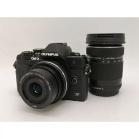 【中古】OLYMPUS OM-D E-M10 Mark IV EZダブルズームキット ブラック【新宿2】保証期間1ヶ月【ランクA】
