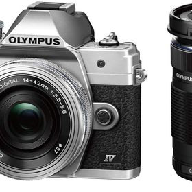 OLYMPUS ミラーレス一眼カメラ OM-D E-M10 MarkIV EZダブルズームキット シルバー