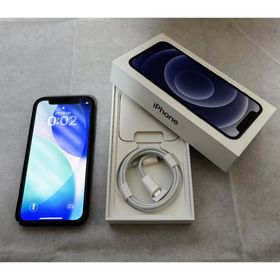 アップル(Apple)の美品/付属品Apple iphone12mini 64GB ブラックSIMフリー(スマートフォン本体)