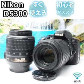 Nikon D5300 Wレンズ デジタル一眼レフカメラ Wi-Fi機能付き
