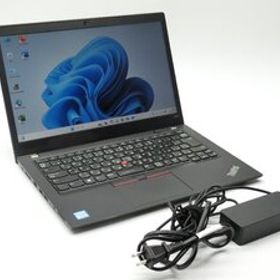 第8世代Corei7 Win11Pro24H2初期設定済 タッチスクリーン/Lenovo ThinkPad T480s/14型FHD/メモリ16G/SSD512G/カメラ内蔵 ノートPC(7710)
