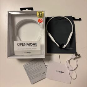SHOKZ OPENMOVE ワイヤレス骨伝導イヤホン ホワイト