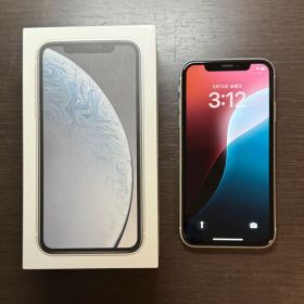 iPhoneXR 128GB ホワイト SIMフリー 白飛びあり