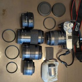 Canon EOS M6とEF-Mレンズ群のセット