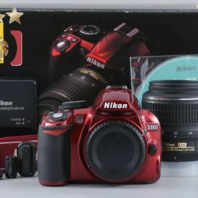 【中古】Nikon ニコン D3100 18-55 VR レンズキット レッド シャッター回数僅少 元箱付き