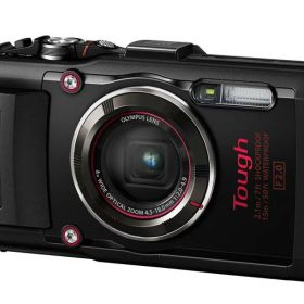 【中古】OLYMPUS デジタルカメラ STYLUS TG-4 Tough ブラック 1600万画素CMOS F2.0 15m 防水 100kgf耐荷重 GPS+電子コンパス&amp;内蔵Wi-Fi TG-4 BLK当店保証30日間 人気モデル 高画質