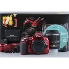 【中古】Nikon ニコン D3100 18-55 VR レンズキット レッド シャッター回数僅少 元箱付き